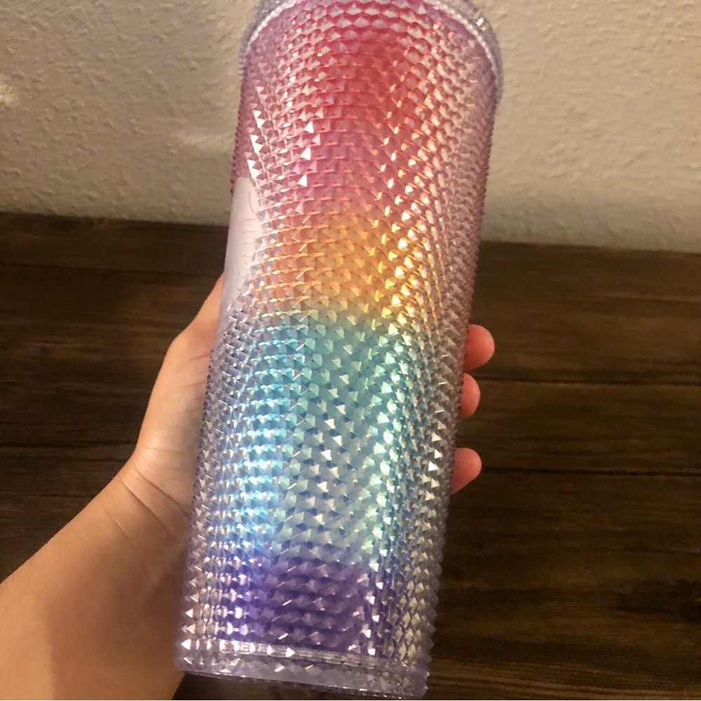 Starbucks Pride 2020 Studded Rainbow Cold Cup 24 Fl oz Tumbler - Picture 2 of 7